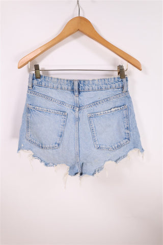 מכנסי שורט ZARA בתכלת גינס - XS-S