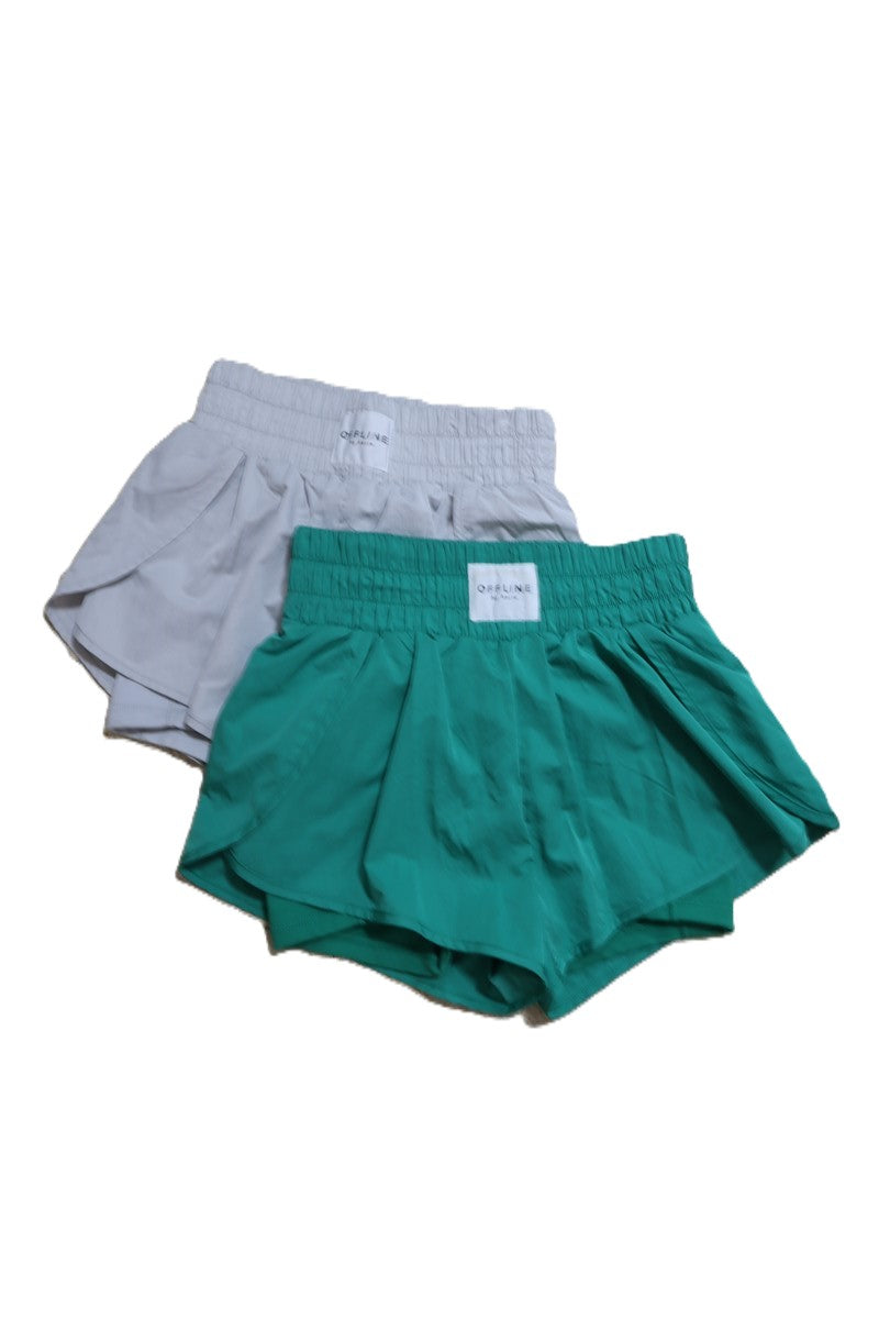 מכנסי שורט ספורטיביים בירוק- XS