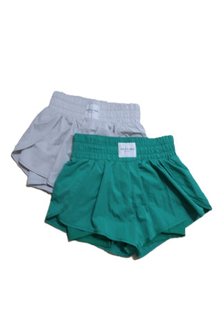 מכנסי שורט ספורטיביים בירוק- XS