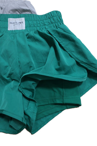 מכנסי שורט ספורטיביים בירוק- XS