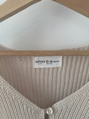 סריג וסט בשמנת-XS