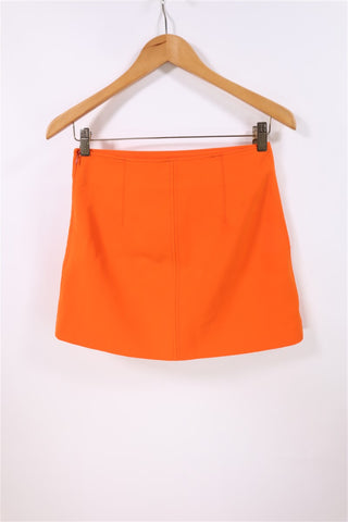 חצאית מיני ZARA בכתום - XS