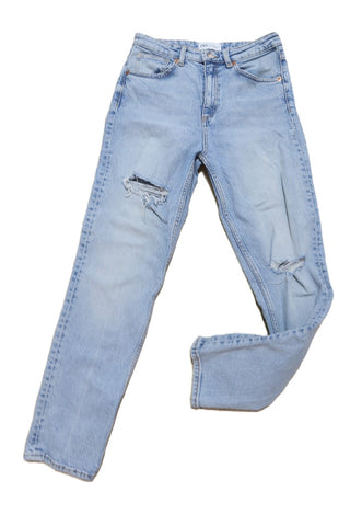 גינס ZARA בתכלת- XS-S