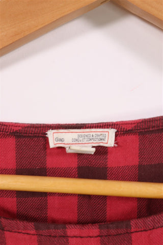 שמלת אוברסייז  GAP משבצות- XS-S