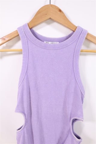 בגד גוף ZARA מעוצב וואש בלילך- XS-S