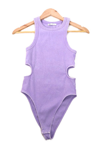 בגד גוף ZARA מעוצב וואש בלילך- XS-S