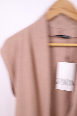 סריג אפודה חדש ZARA בניוד כאמל- M