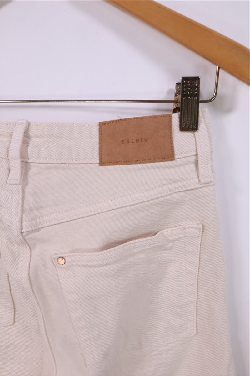 גינס בגזרה ישרה בניוד- XS-S, תמונה 6