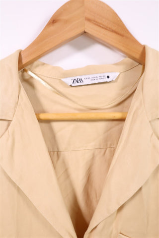 חולצת סטאן ZARA בניוד שמנת- XL