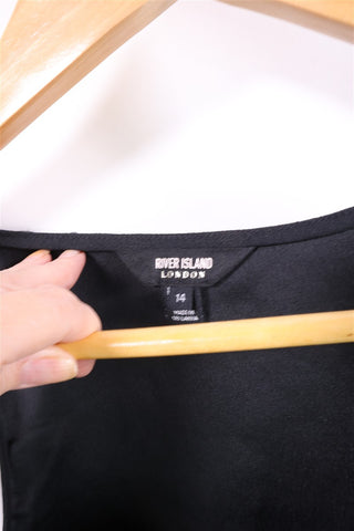 חולצת גופיה RIVER ISLAND בשחור- XL