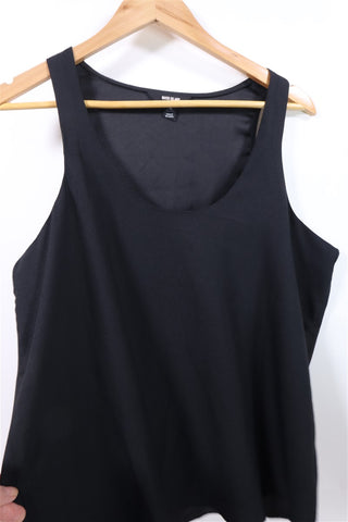 חולצת גופיה RIVER ISLAND בשחור- XL