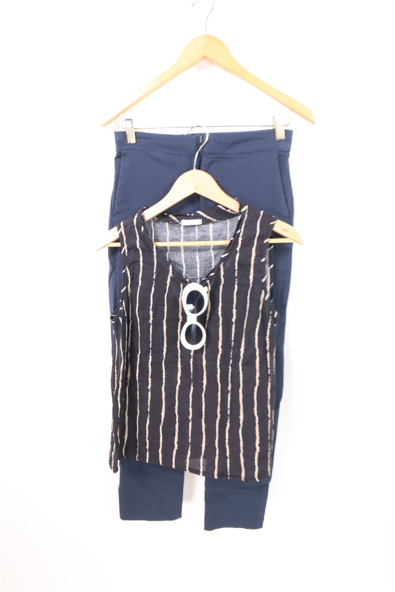 חולצת פסים מעוצבת- M-L