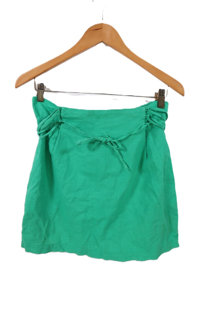 חצאית מיני ZARA בסגנון פשתן -XS, תמונה 3