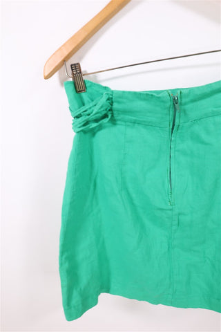 חצאית מיני ZARA בסגנון פשתן -XS