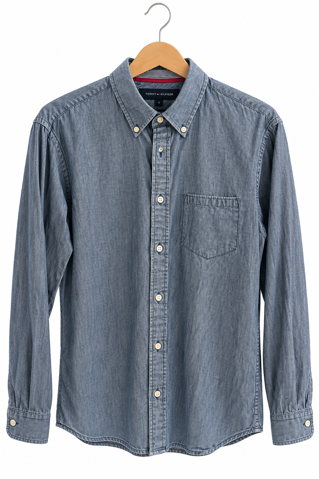 חולצת גינס TOMMY HILFIGER בכחול- S-M, תמונה 1