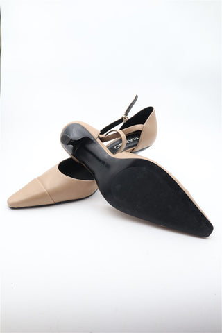 נעלי עקב MANGO במוקה- 39-38.5