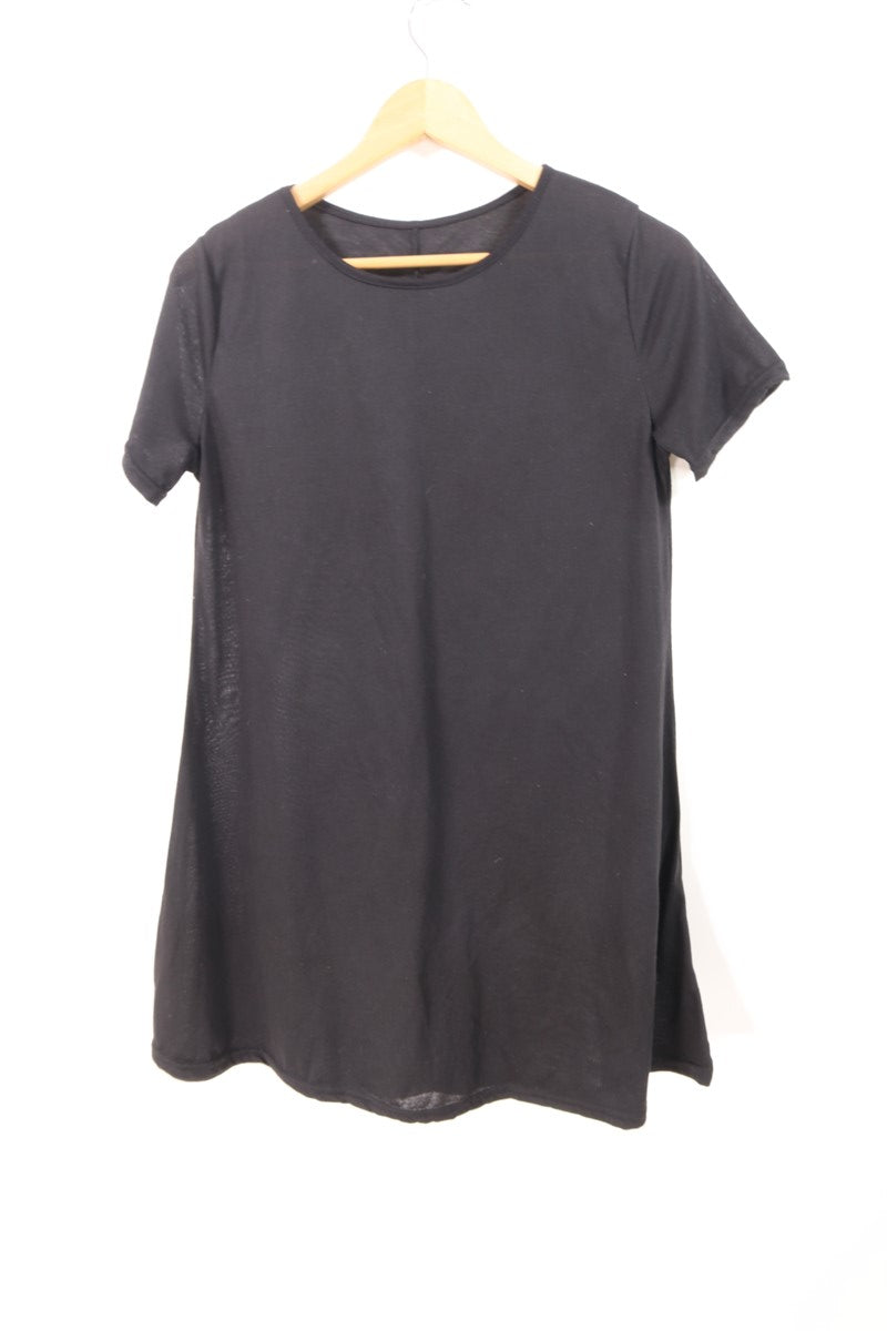 שמלת אוברסייז בשחור -S-M