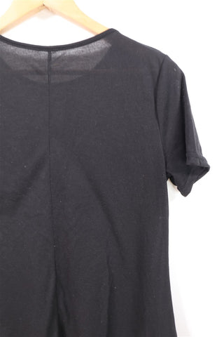 שמלת אוברסייז בשחור -S-M