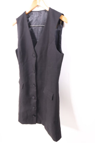 שמלת וסט אלגנטית בשחור- L-XL