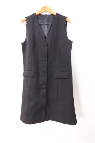 שמלת וסט אלגנטית בשחור- L-XL