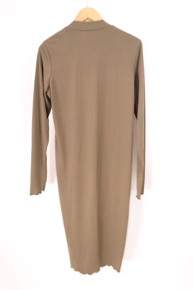 שמלת קזואל בחאקי- L-XL, תמונה 5