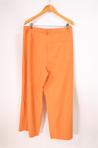 מכנסיים מתרחבים ZARA בכתום- XL