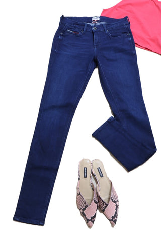 גינס TOMMY HILFIGER בכחול-S-M
