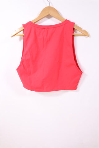 חולצת ZARA קרופ חדשה בורוד - L-XL