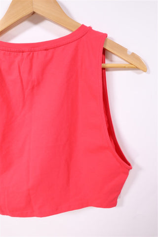 חולצת ZARA קרופ חדשה בורוד - L-XL