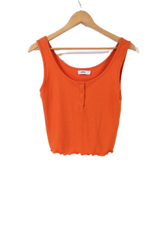 חולצת ריב גופיה ריב בכתום-L