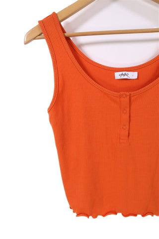 חולצת ריב גופיה ריב בכתום-L