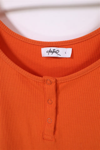 חולצת ריב גופיה ריב בכתום-L