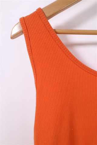 חולצת ריב גופיה ריב בכתום-L