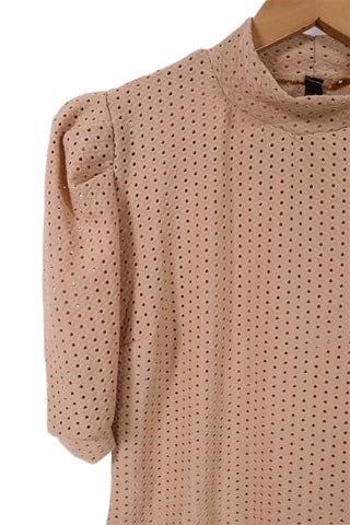 חולצת שרוולים נפוחים בכאמל-M