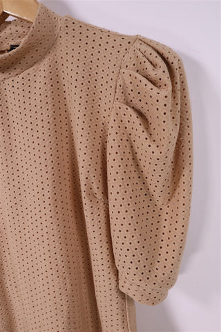 חולצת שרוולים נפוחים בכאמל-M