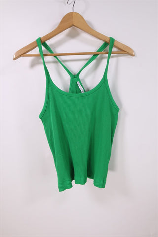 חולצת גופיה  ZARA סטרצית בירוק- L-XL