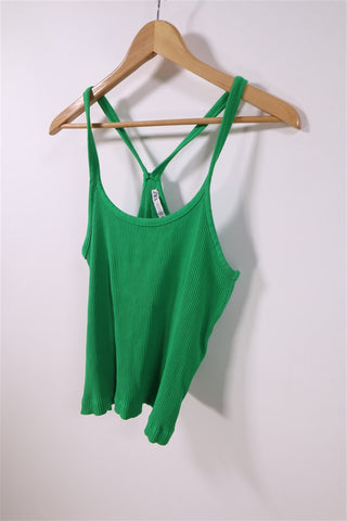 חולצת גופיה  ZARA סטרצית בירוק- L-XL