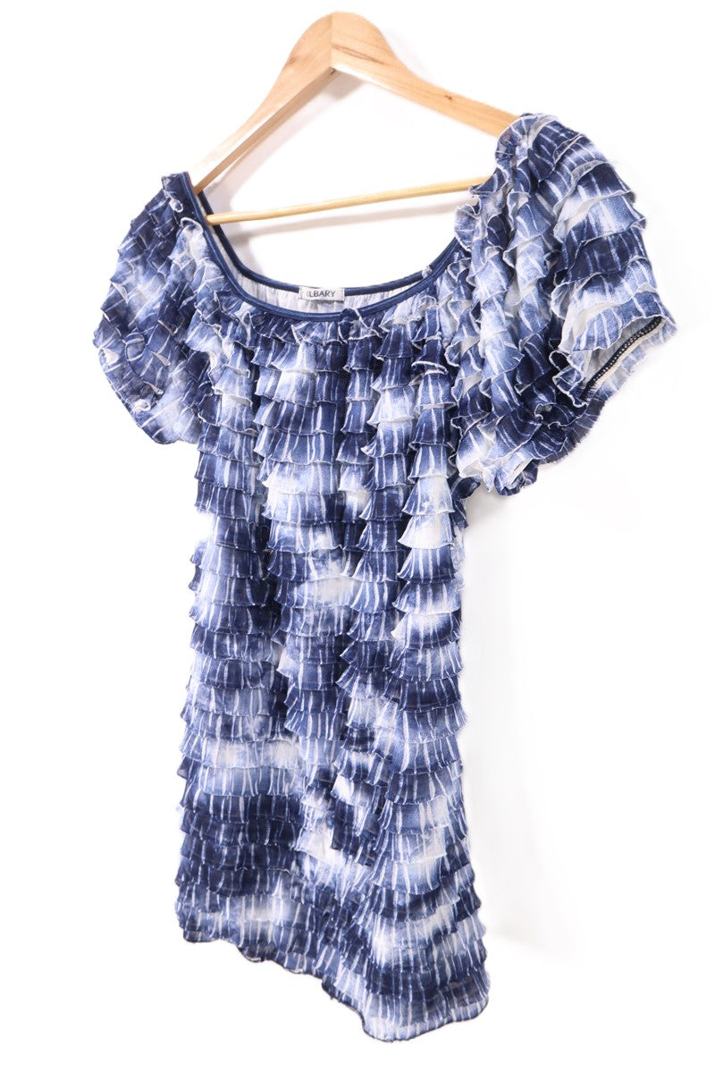 חולצת קומות אופשולדס בכחול ולבן- L-XL