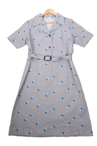 שמלת וינטיג מנוקדת - M-L