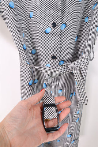 שמלת וינטיג מנוקדת - M-L