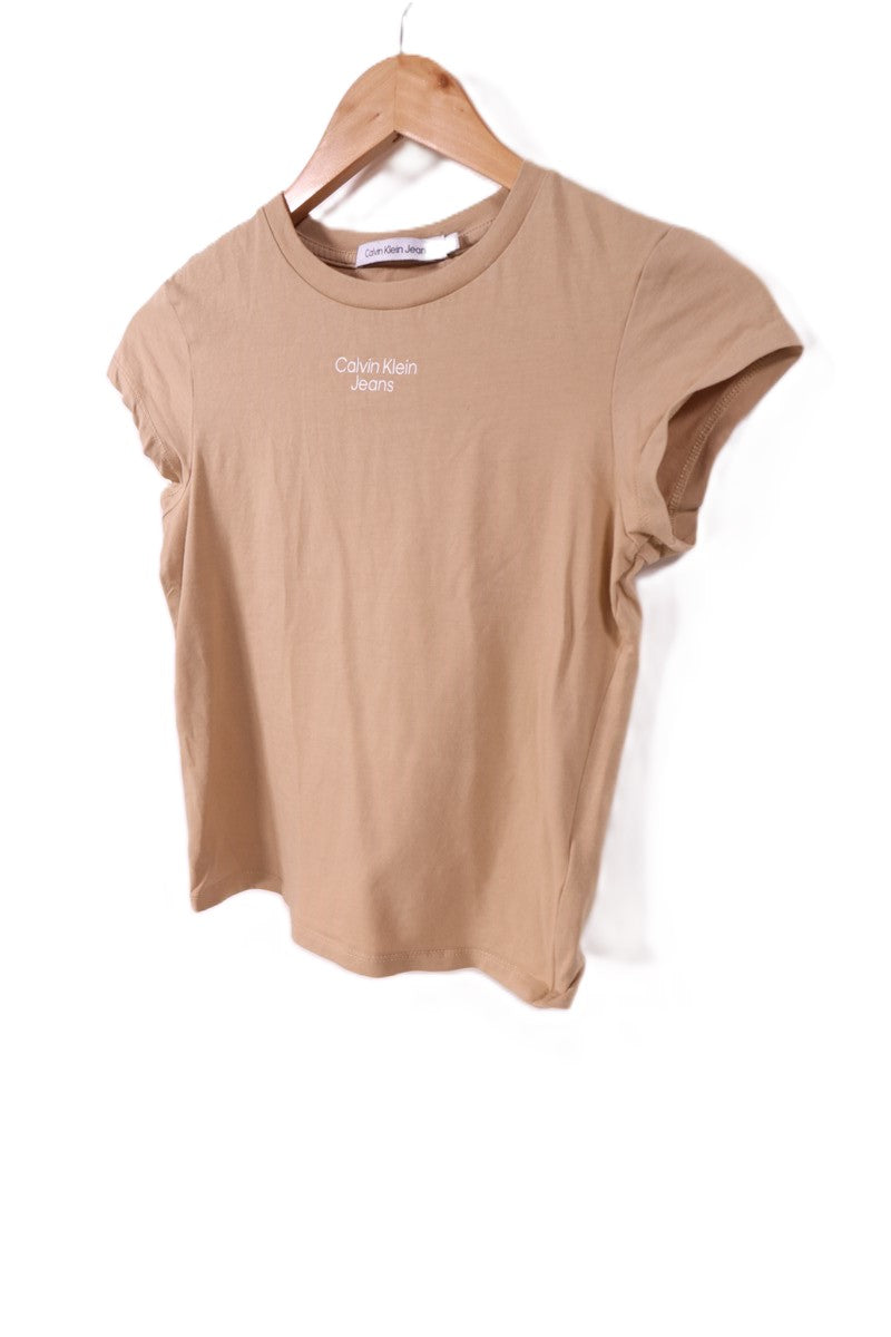 בניוד מוקה CALVIN KLEIN   חולצת טי שרט - XS-S