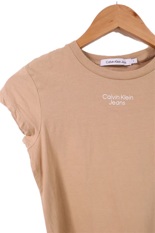 בניוד מוקה CALVIN KLEIN   חולצת טי שרט - XS-S