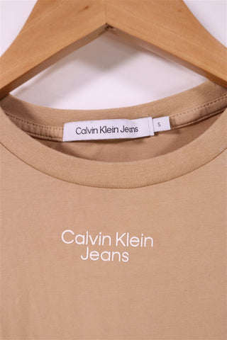בניוד מוקה CALVIN KLEIN   חולצת טי שרט - XS-S