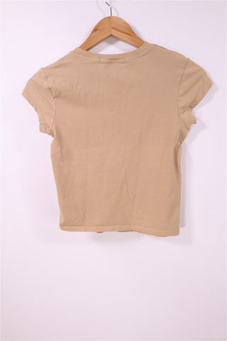 בניוד מוקה CALVIN KLEIN   חולצת טי שרט - XS-S