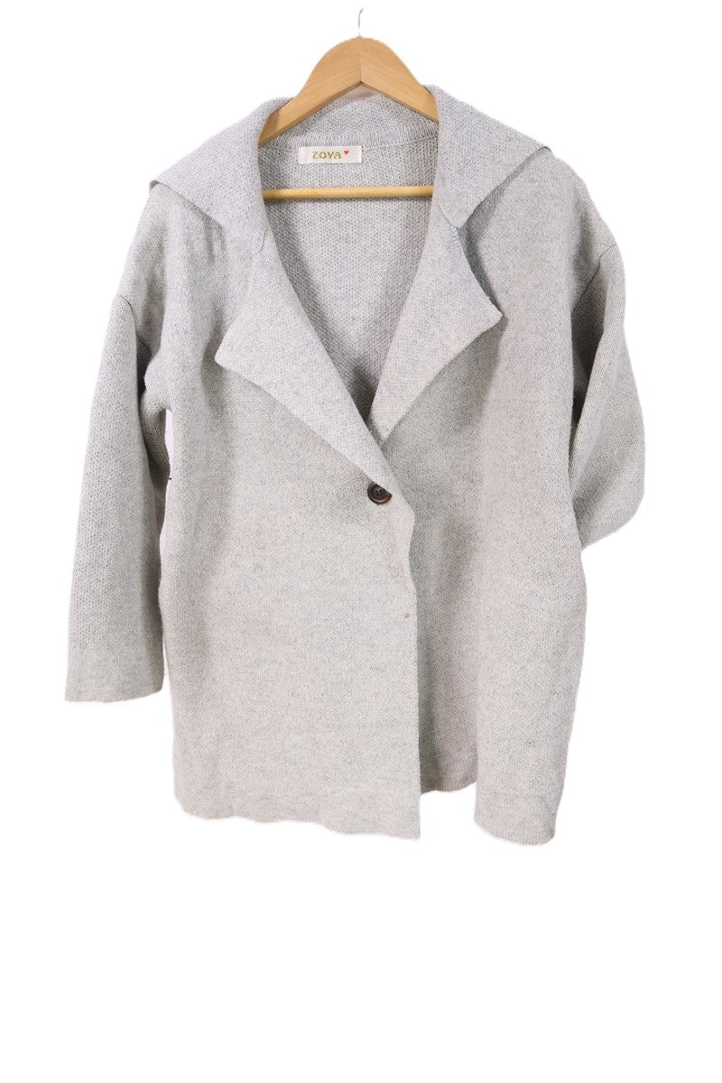 עליונית סריג באפור - L