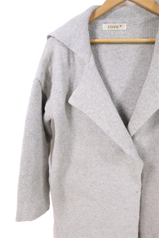 עליונית סריג באפור - L