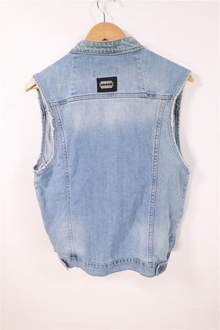 וסט גינס  PHILIPP PLEIN מעוצב בכחול- S-M