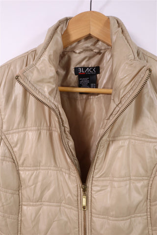 מעיל פוך ארוך בניוד מוקה- M