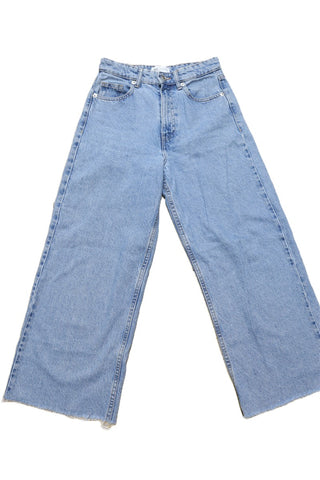 גינס 7/8 ZARA מתרחב בכחול - XS