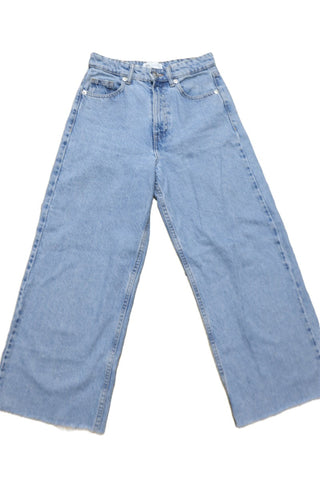 גינס 7/8 ZARA מתרחב בכחול - XS